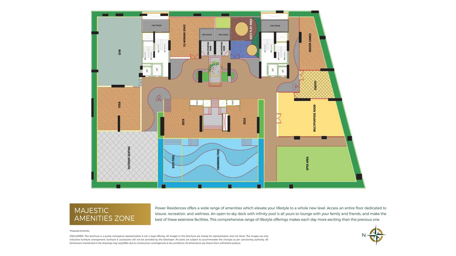 Power Residences Koregaon Park 2 BHK and 3 BHK apartment floor plan layout