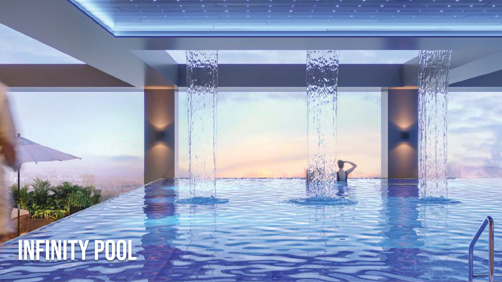 luxury infinity pool Power Residences Koregaon Park residential project