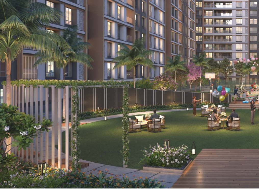 party lawn 3 4 & 4.5 BHK flats in Viman Nagar